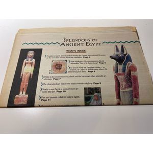 Vintage 1996 Splendors Of Ancient Egypt News Article